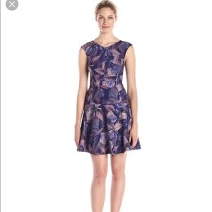 Rebecca Taylor Purple and Pink Dress